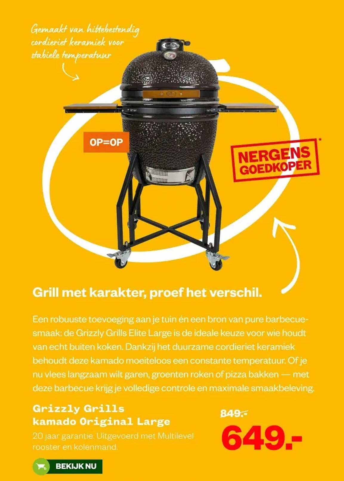 Grizzly Grills kamado Original Large
