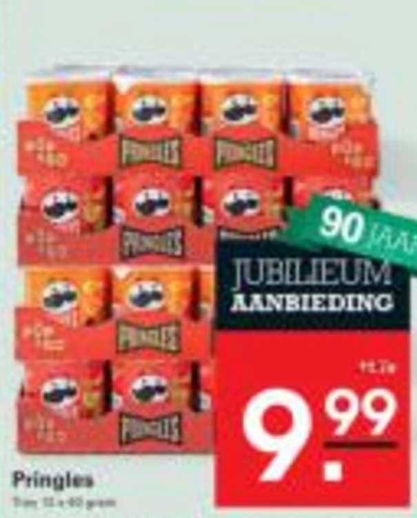 JUBILEUM AANBIEDING Pringles 12 x 40 gram
