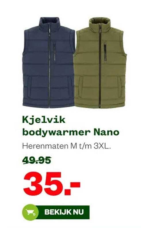 Kjelvik bodywarmer Nano