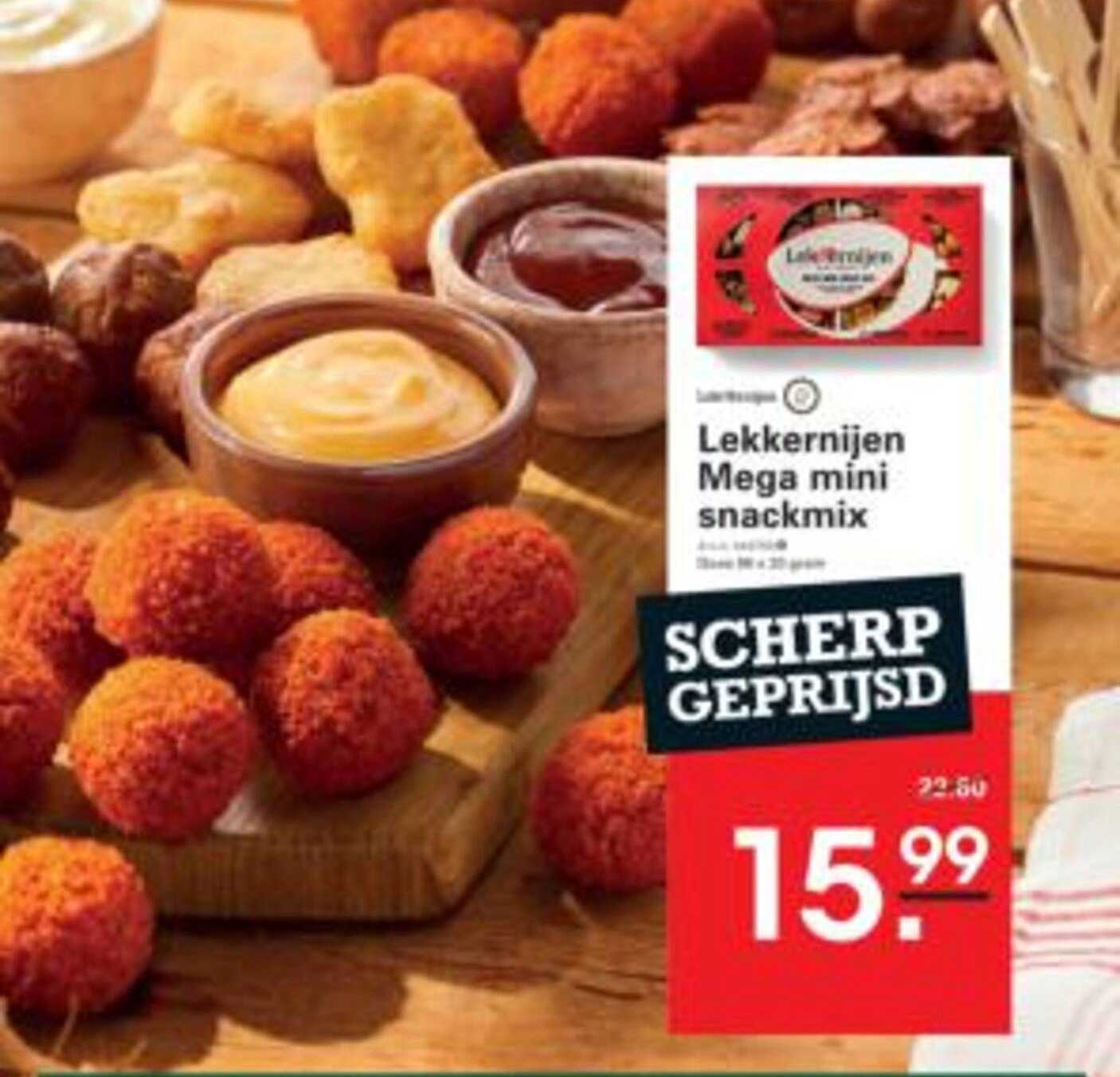 Lekkerijen Mega mini snackmix
