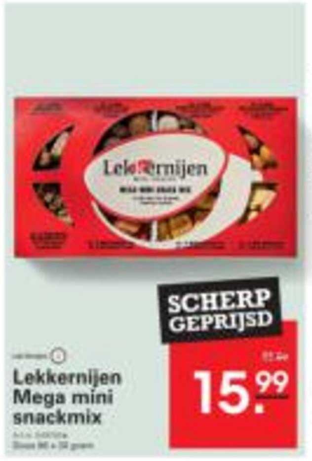 Lekkerlijnen Mega mini snackmix