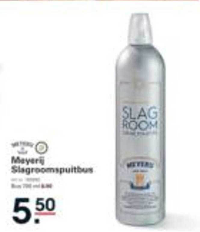 Meyerij Slagroomspuitbus