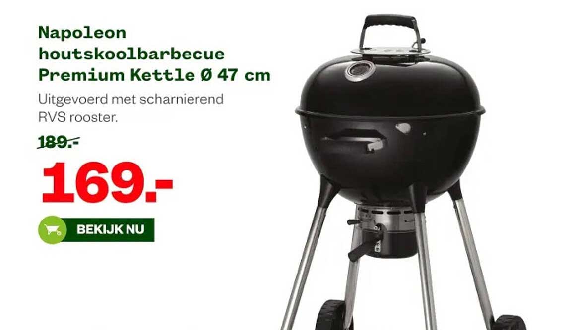 Napoleon houtskooibarbecue Premium Kettle Ø 47 cm