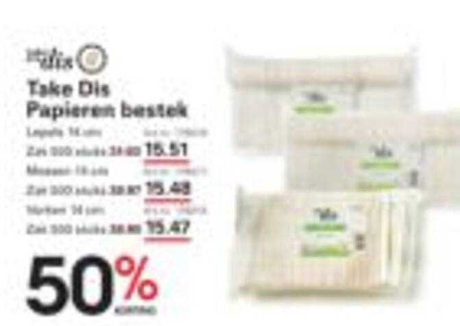 Take Dis Papieren bestek
