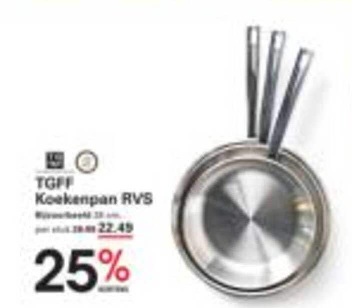 TGFF Koekenpan RVS 28 cm