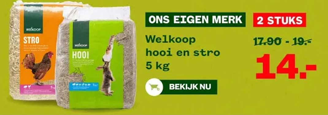 Welkoop hooi en stro 5 kg