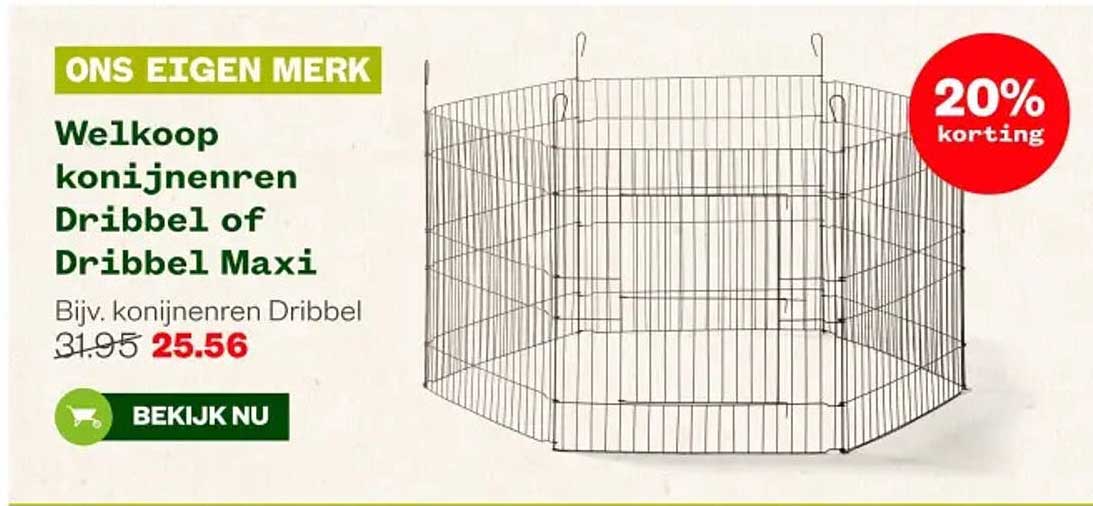 Welkoop konijnenren Dribbel of Dribbel Maxi
