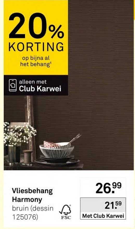 20% KORTING op bijna al het behang