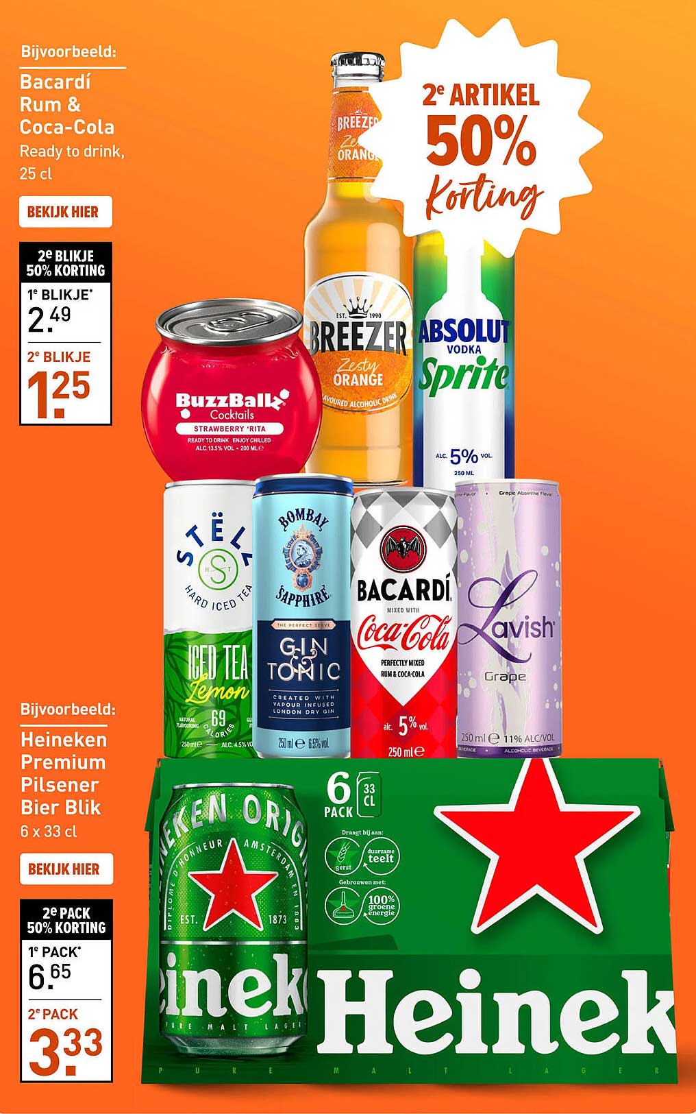 2e ARTIKEL 50% korting