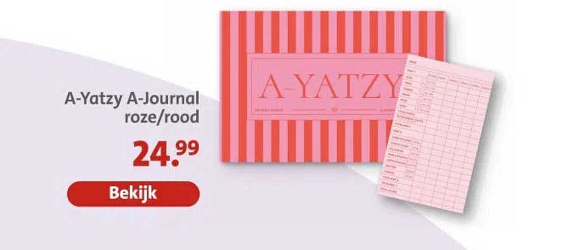 A-Yatzy A-Journal roze/rood