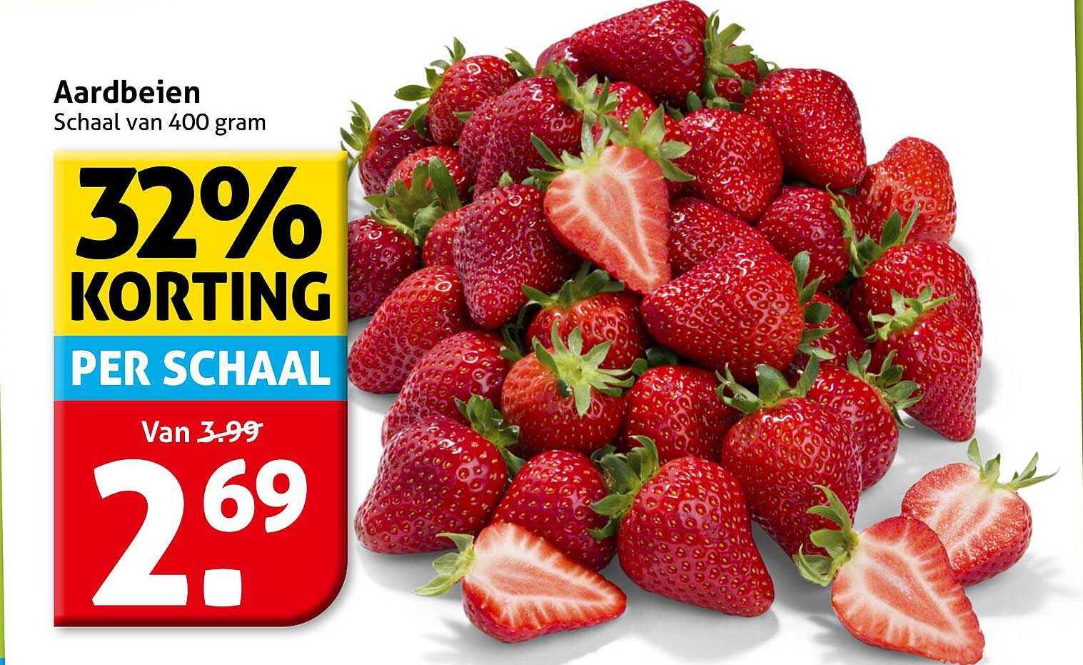 Aardbeien Schaalt van 400 gram