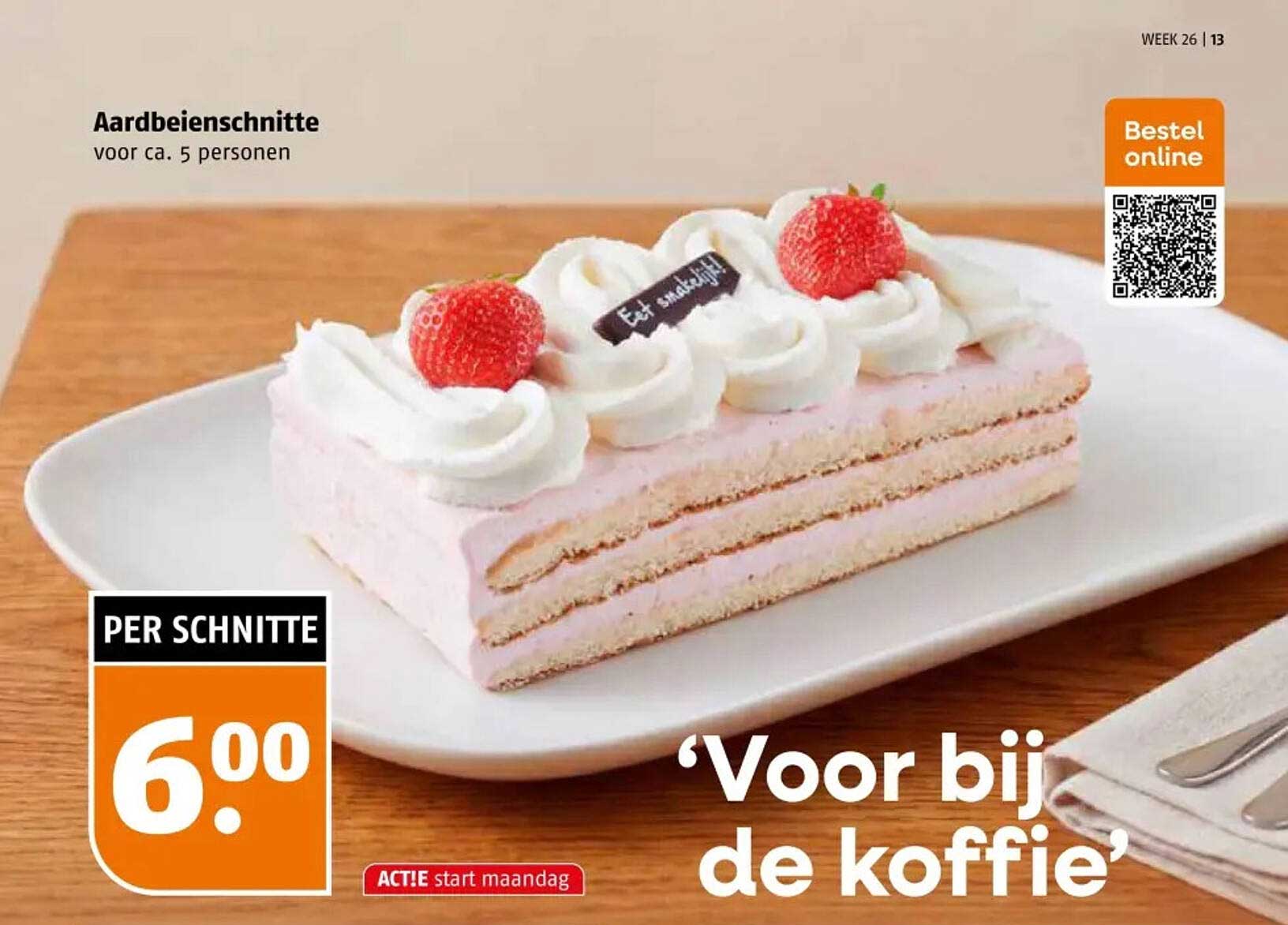 Aardbeienschnitte voor ca. 5 personen