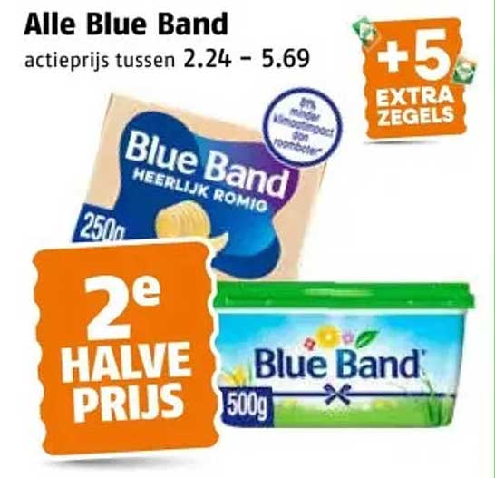 Alle Blue Band 2e halve prijs