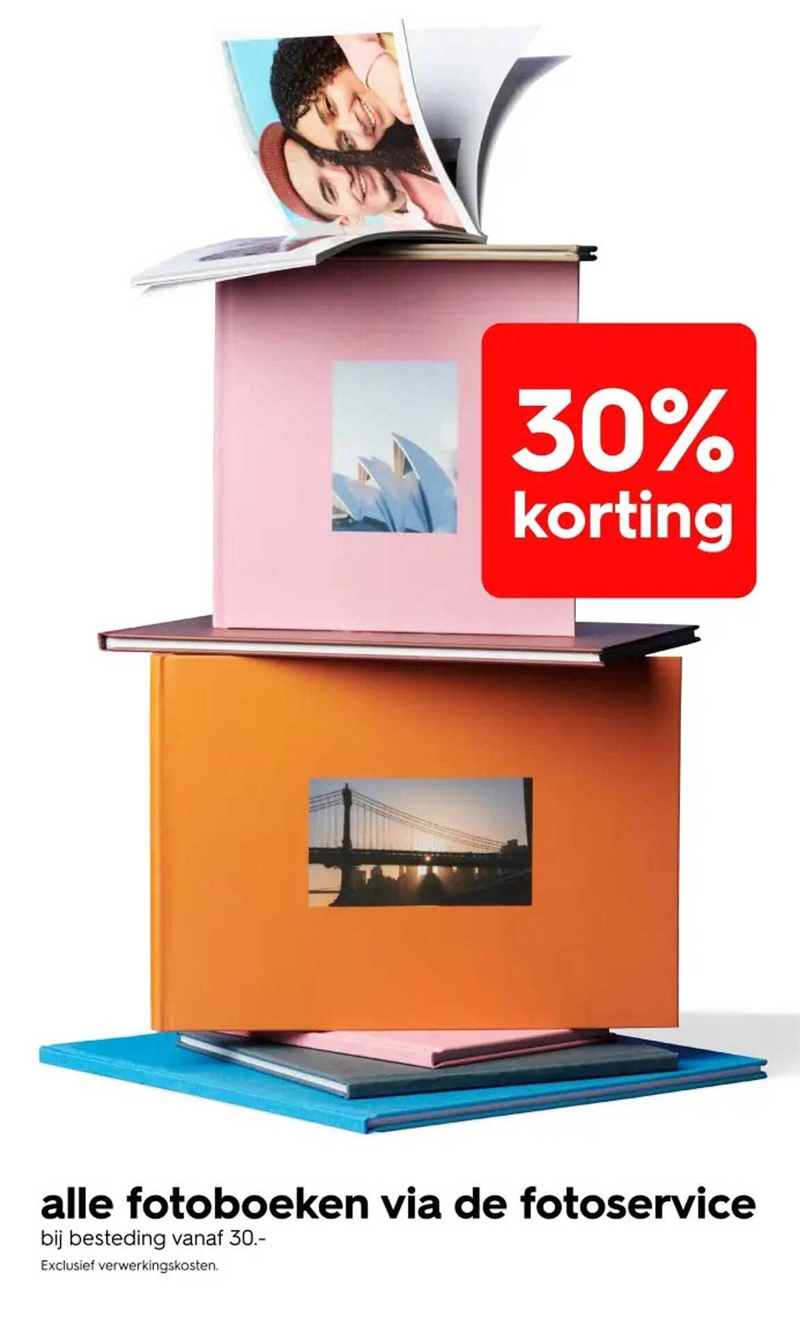 alle fotoboeken via de fotoservice 30% korting