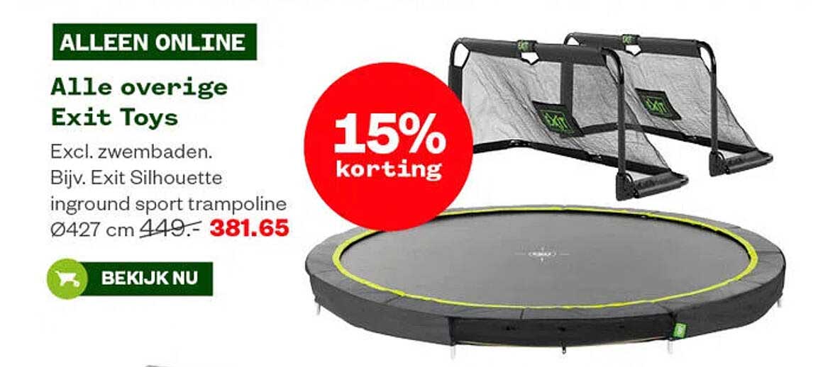 Alle overige Exit Toys 15% korting