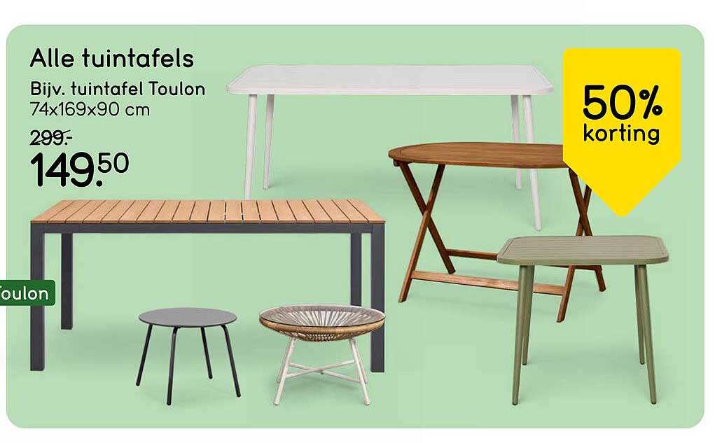 Alle tuintafels