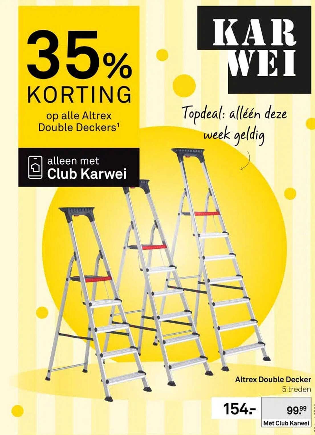 Altrex Double Deckers 35% korting op alle Altrex Double Deckers¹