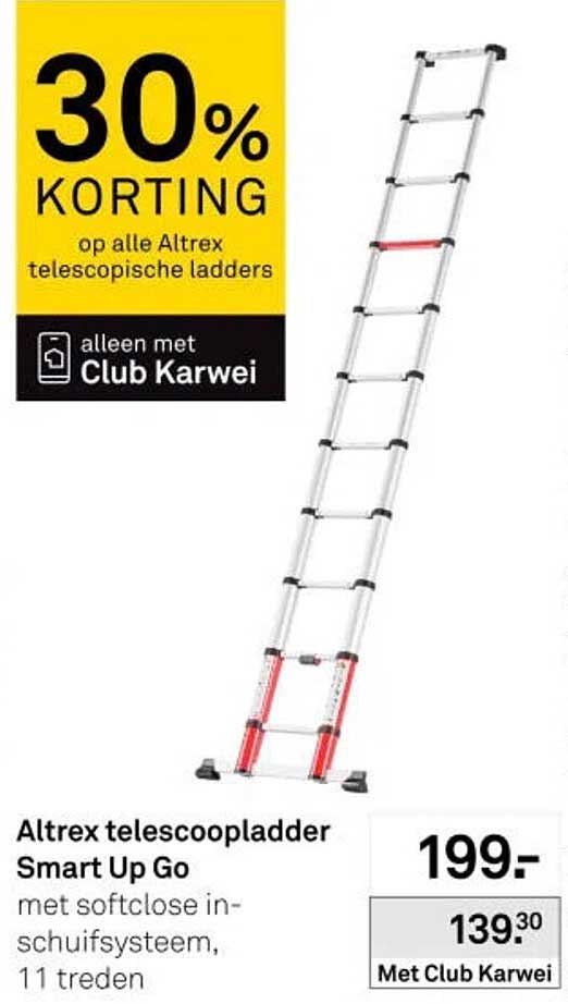 Altrex telescopladder Smart Up Go