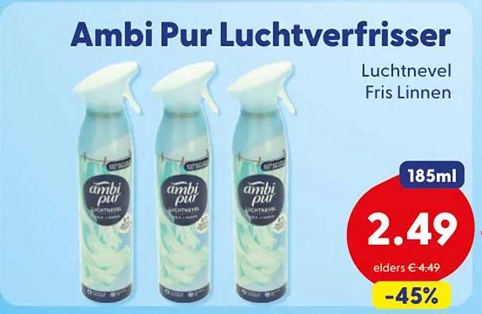 Ambi Pur Luchtverfrisser Luchtnevel Fris Linnen