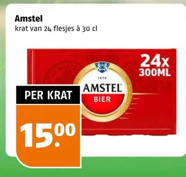 Amstel krat van 24 flesjes à 30 cl
