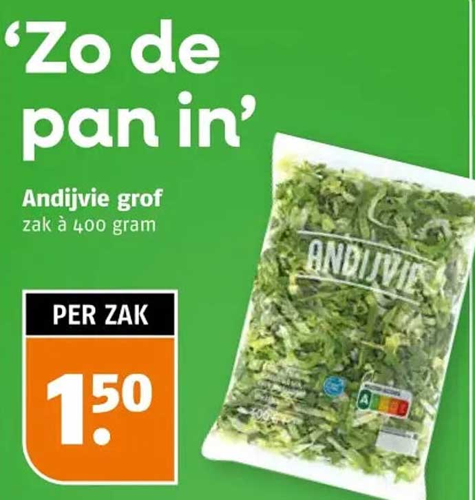 Andijvie grof zak à 400 gram