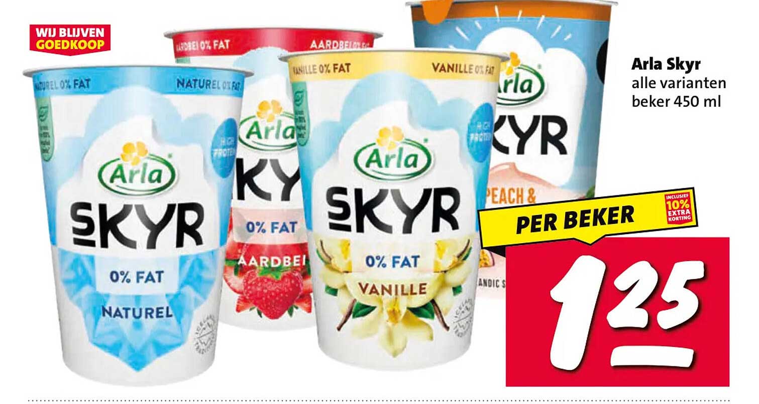 Arla Skyr alle varianten beker 450 ml