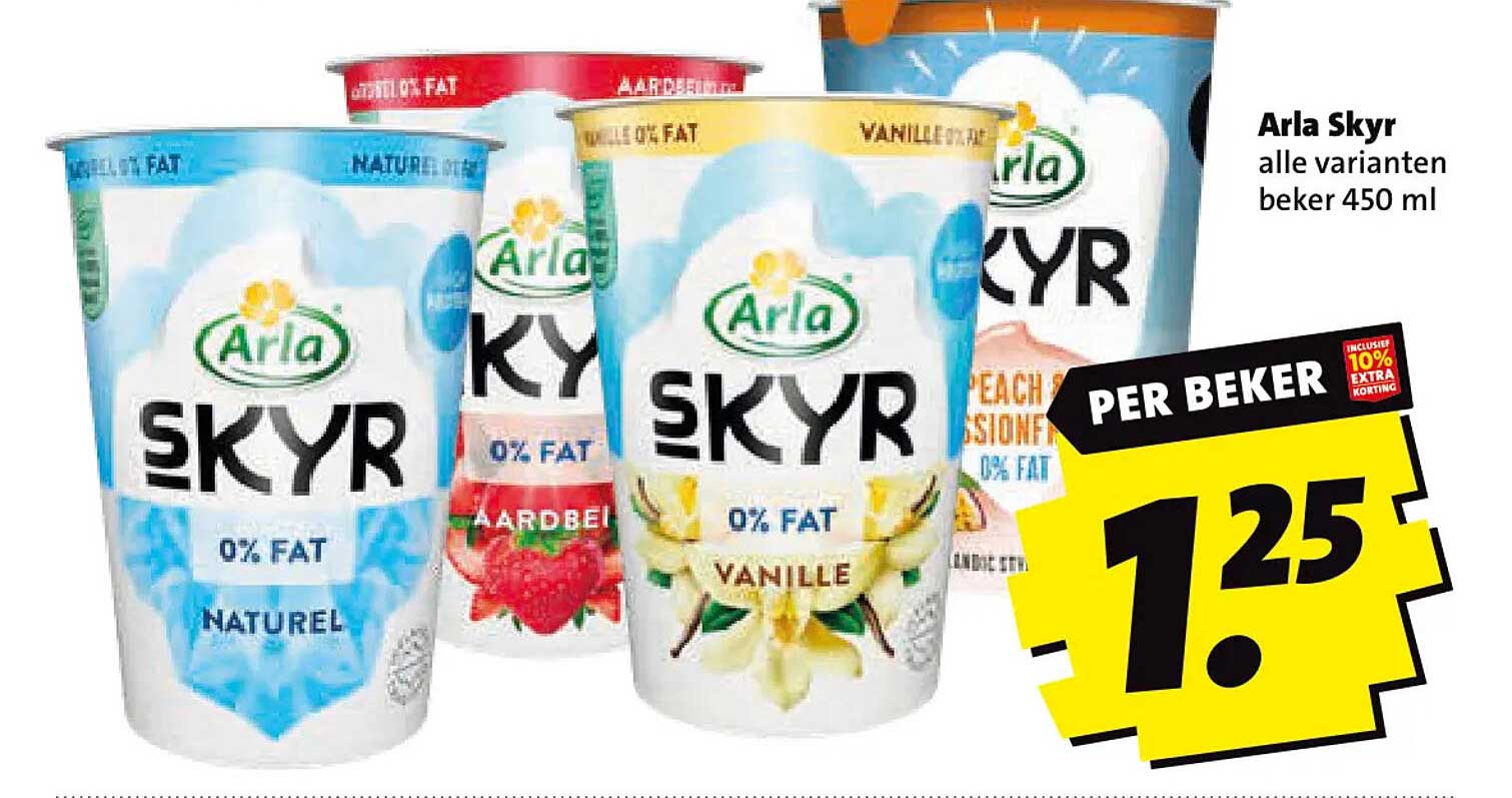 Arla Skyr alle varianten beker 450 ml