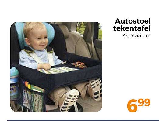 Autostoel tekentafel 40 x 35 cm