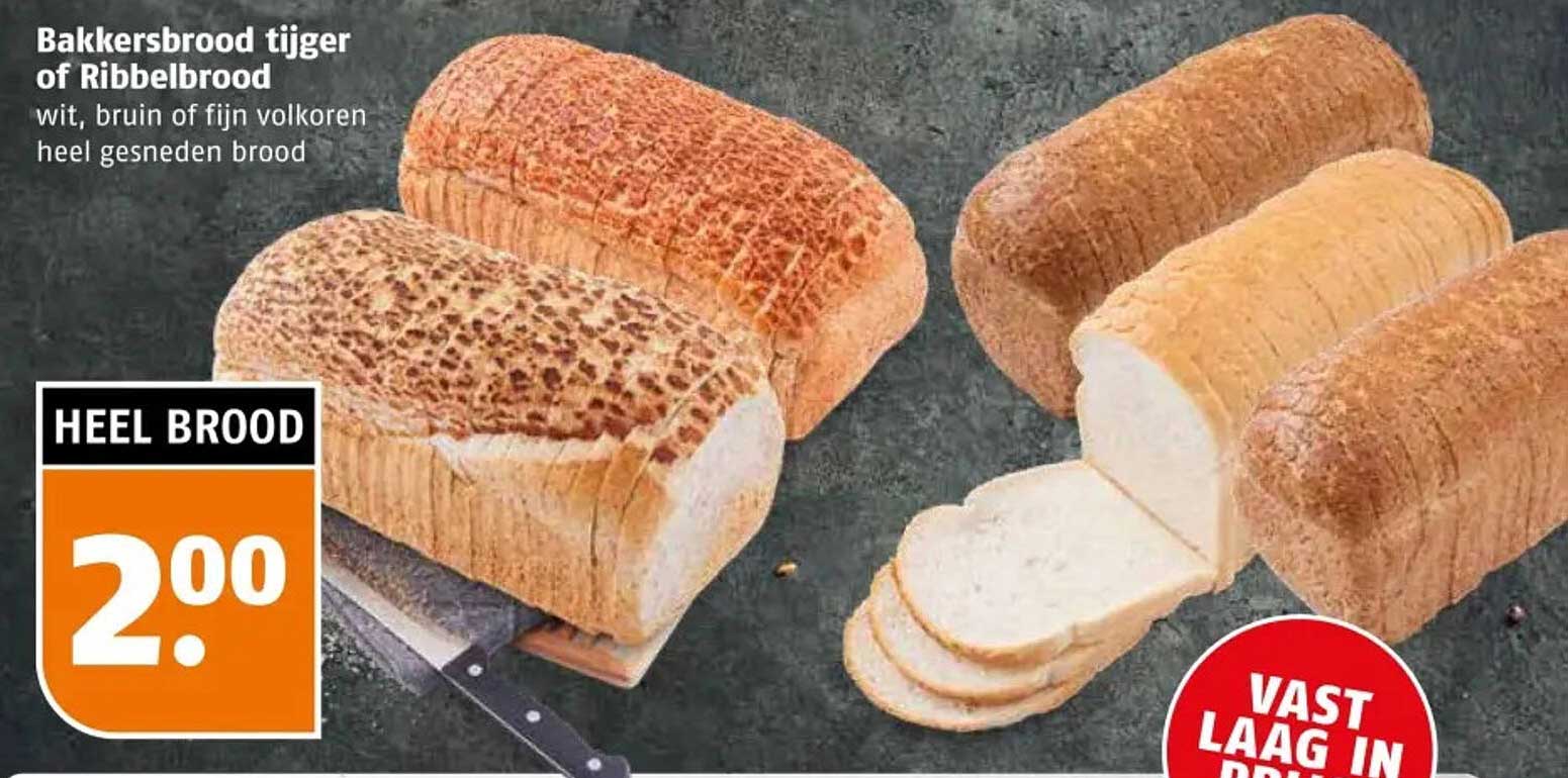 Bakkersbrood tijger of Ribbelbrood