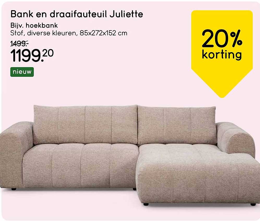 Bank en draaifauteuil Juliette