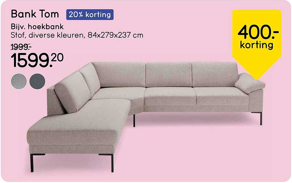 Bank Tom 20% korting