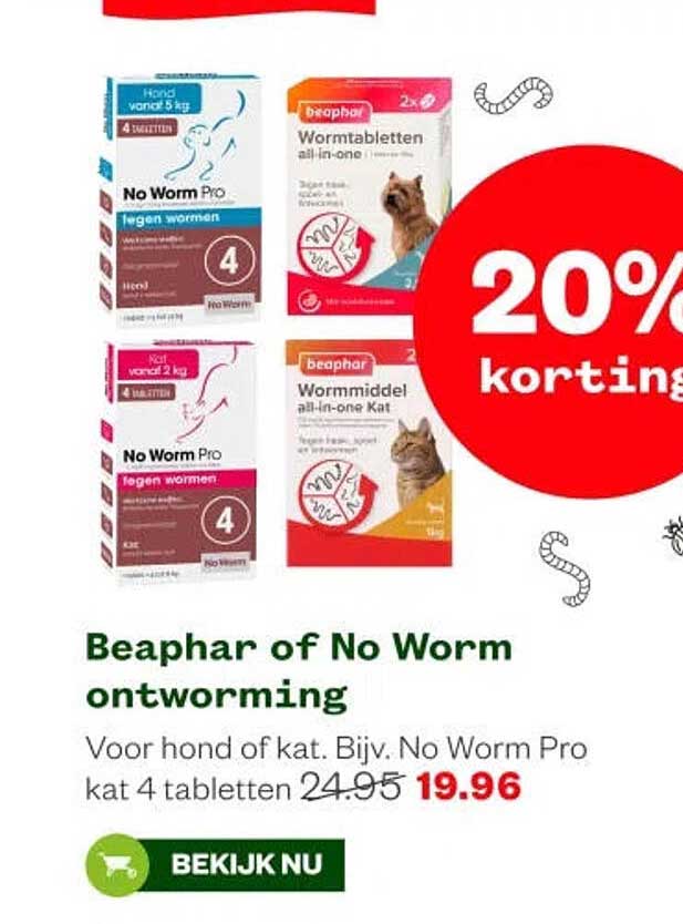Beaphar of No Worm ontworming
