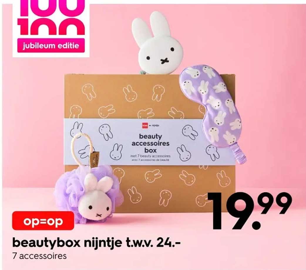beautybox nijntje t.w.v. 24.- 7 accessoires