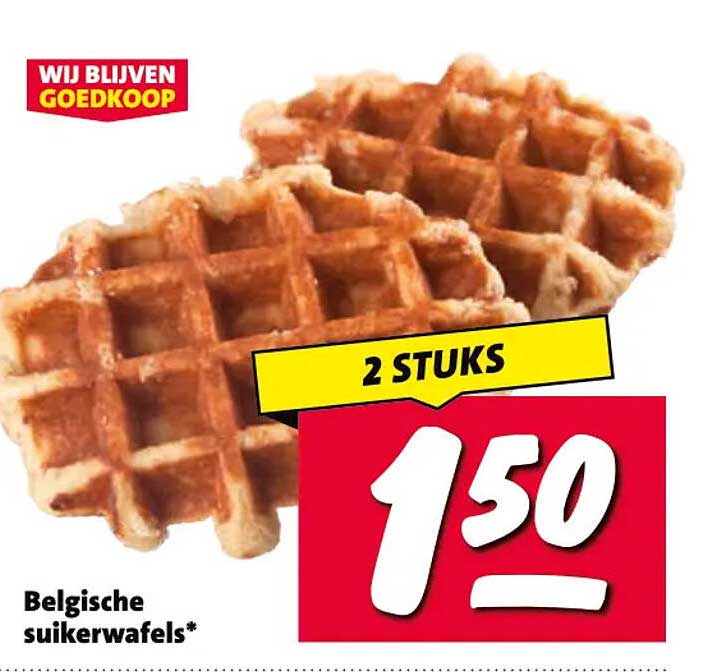 Belgische suikerwafels* 2 STUKS