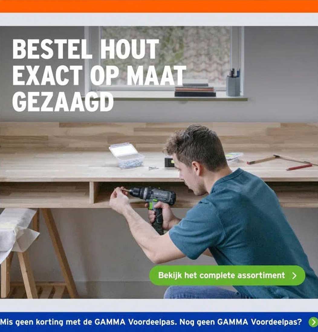 Bestel hout exact op maat gezaagd