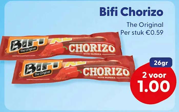 Bifi Chorizo The Original 2 voor 1.00
