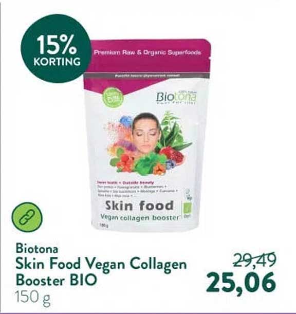 Biotona Skin Food Vegan Collagen Booster BIO 150 g 15% KORTING
