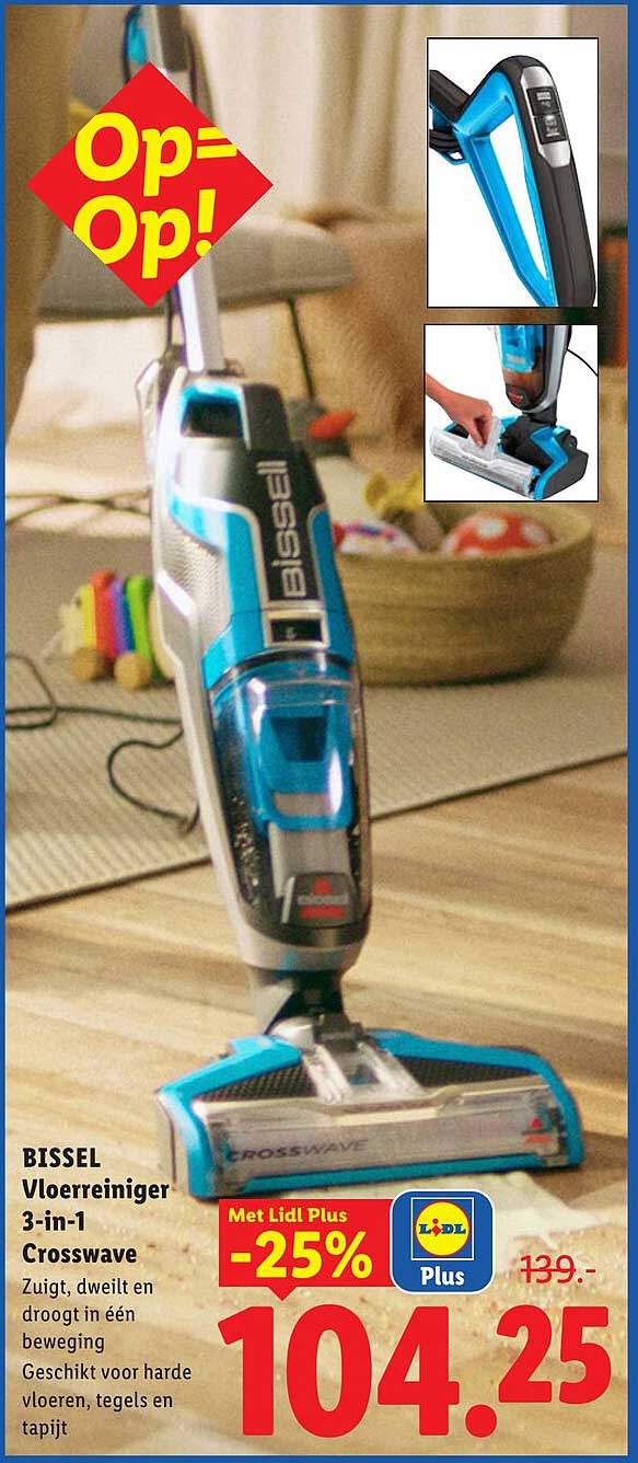 BISSELL Vloerenreiniger 3-in-1 Crosswave -25%