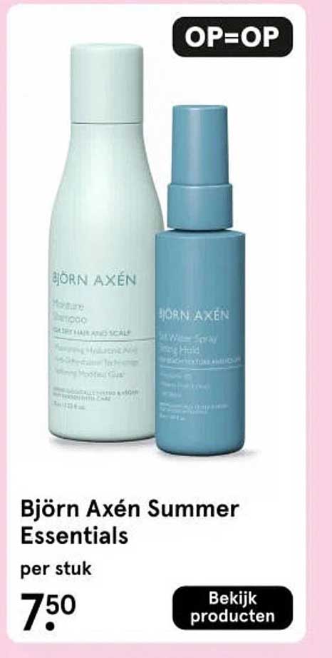 Björn Axén Summer Essentials OP=OP