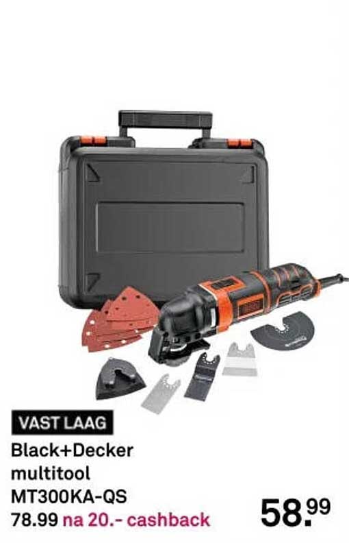 Black+Decker multitool MT300KA-QS VAST LAAG