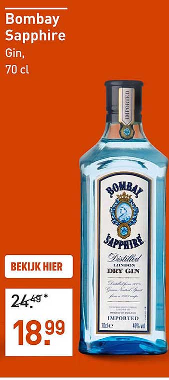 Bombay Sapphire Gin, 70 cl