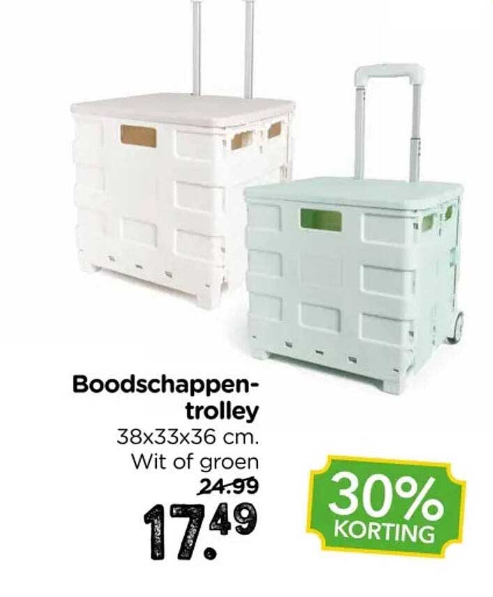 Boodschappen-trolley 30% KORTING