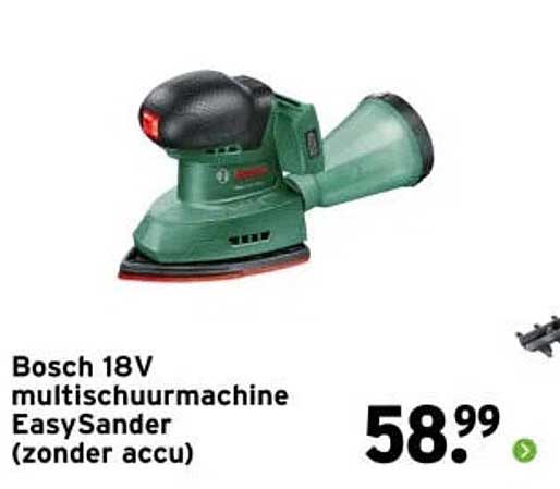Bosch 18V multischuurmachine EasySander (zonder accu)