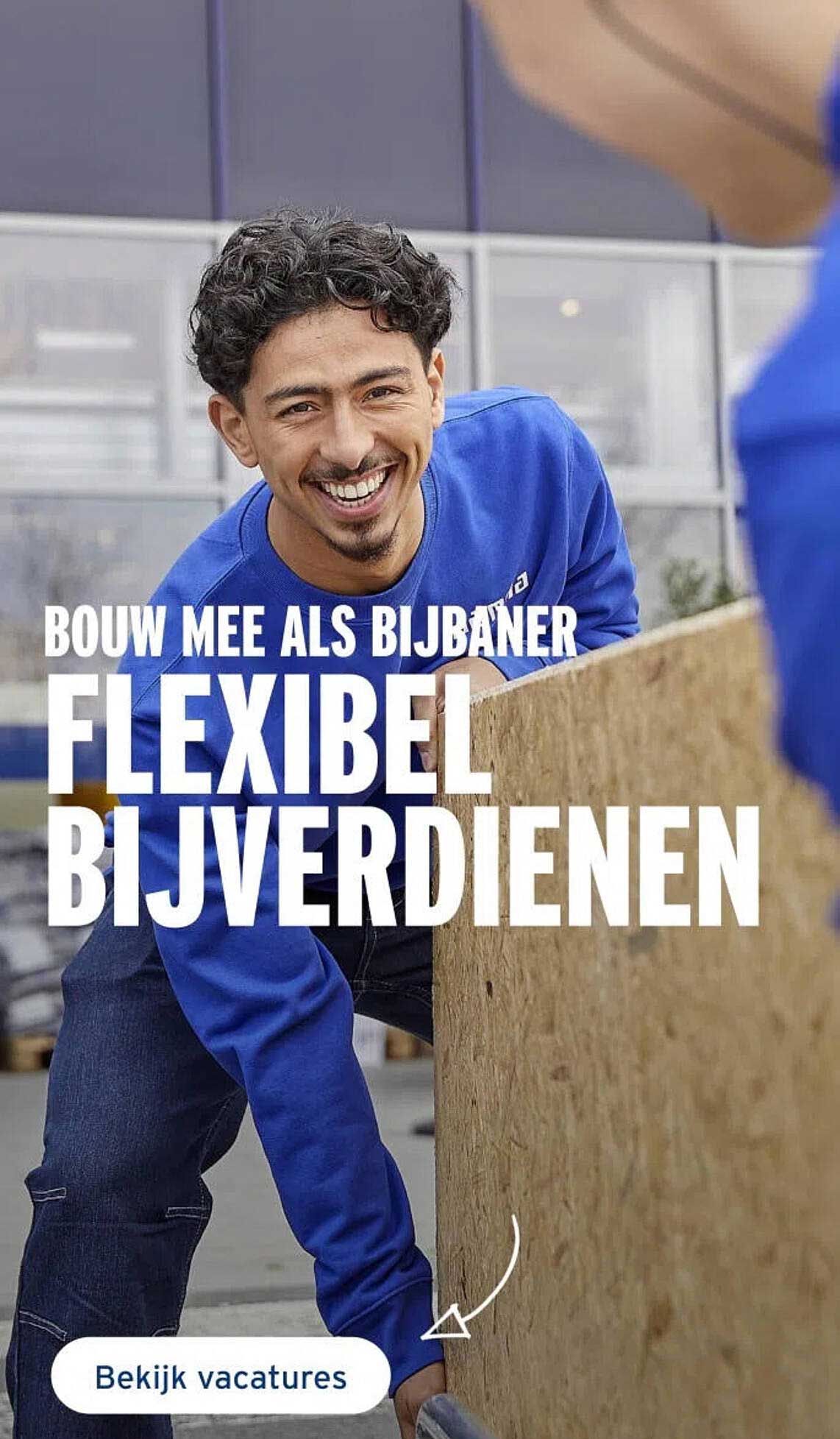 Bouw mee als bijbaner flexibel bijverdienen