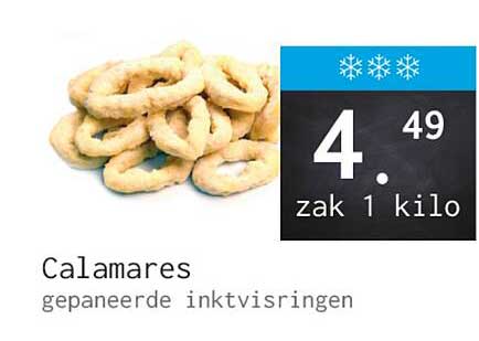 Calamares gepaneerde inktvisringen