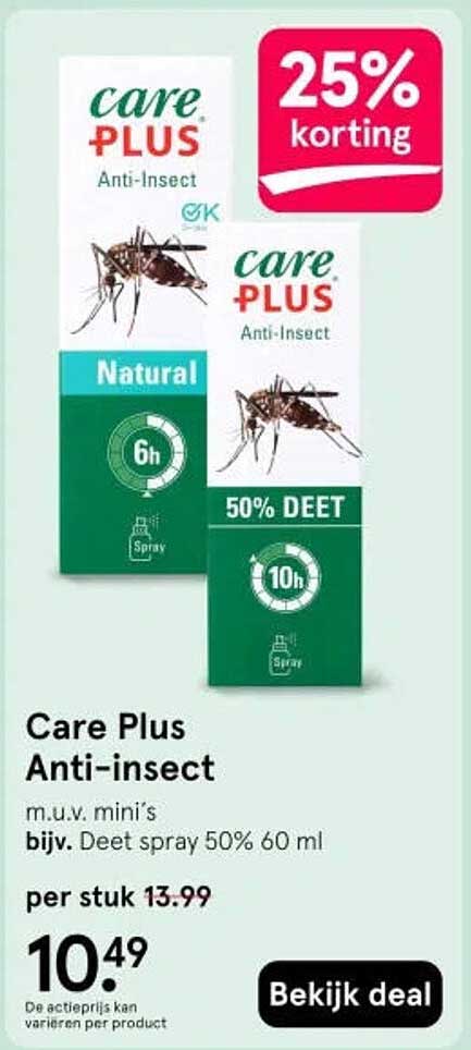 Care Plus Anti-insect 25% korting