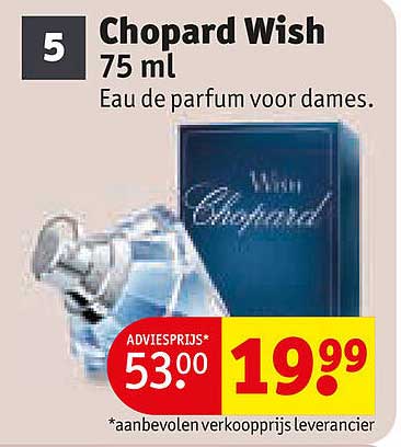 Chopard Wish 75 ml Eau de parfum voor dames.
