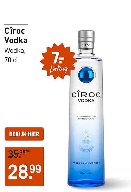 Cîroc Vodka, 70 cl