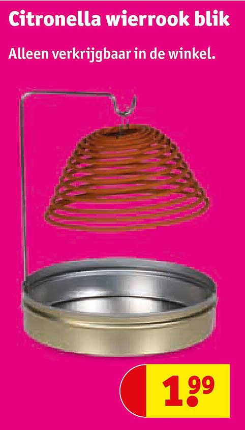 Citronella wierrook blik