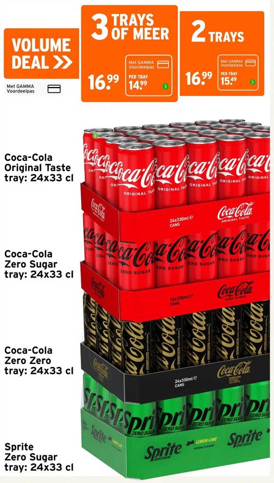Coca-Cola Original Taste tray: 24x33 cl